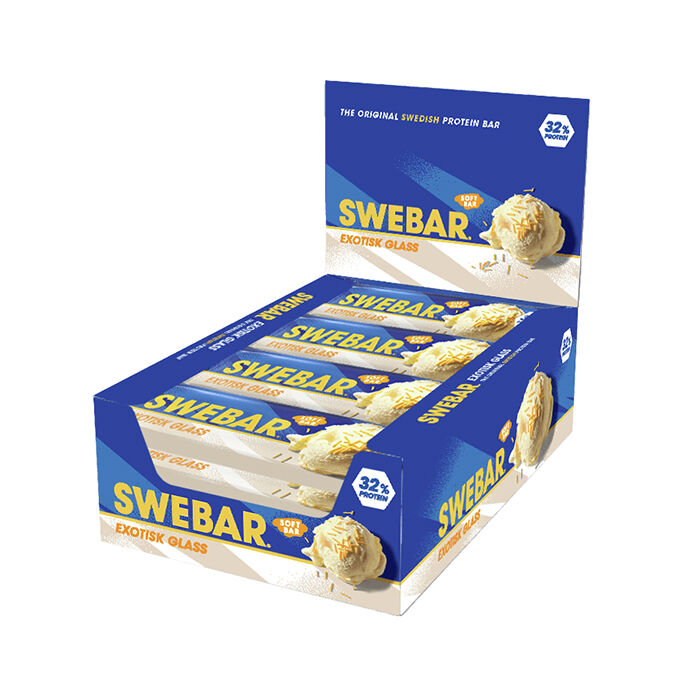 15 x Swebar Proteinbar 55 g Exotic Icecream