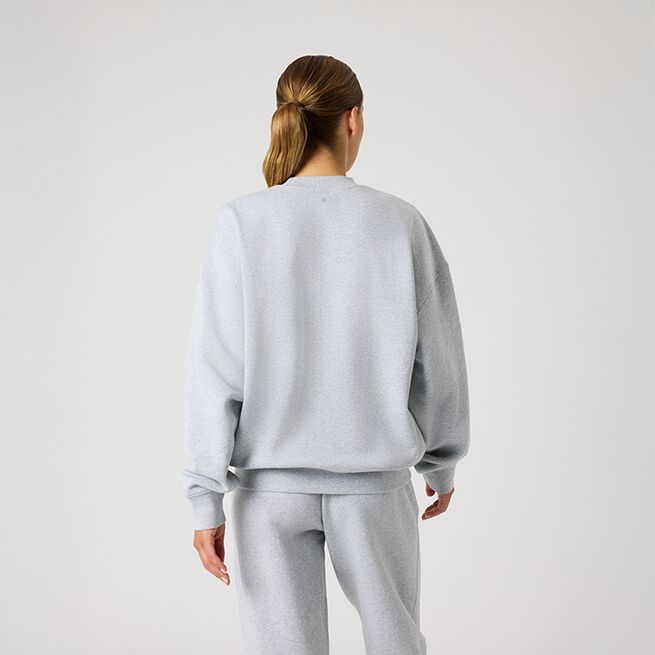 Studio Oversized Sweatshirt, Light Grey Melange, L  Studio Oversized Sweatshirt Ljusgrå