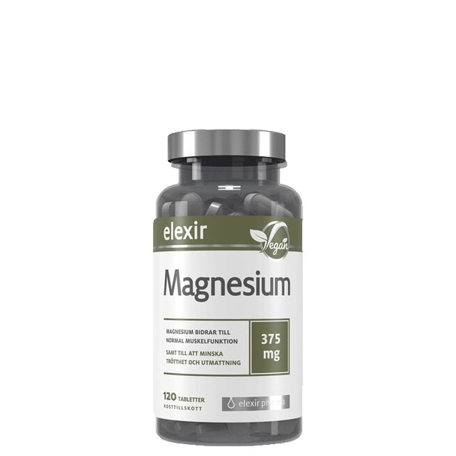 Magnesium 375 mg Elexir Pharma Magnesium 375 mg 120 tabletter