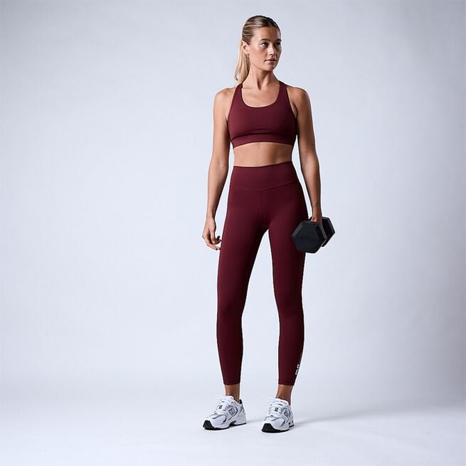 Fuse V-shape 7/8 tights, Dark Red, L Fuse V-shape 7/8 Tights Röd