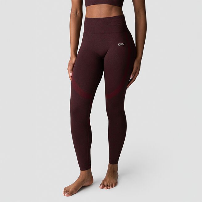 Soft Seamless Tights, Burgundy Melange, L Soft Seamless Tights, Burgundy Melange