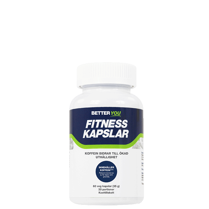 Better You koffeinpiller – Fitness Kapslar med Koffein 60 kapslar
