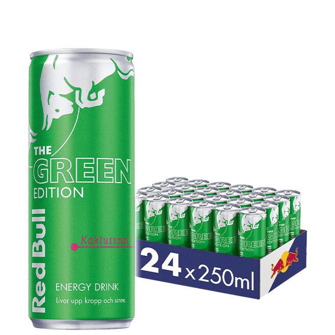 24 x Red Bull Energidryck, 250 ml, Green Edition, Cactus 24 x Red Bull Energidryck 250 ml Green Edition Cactus Summer edition Cactus