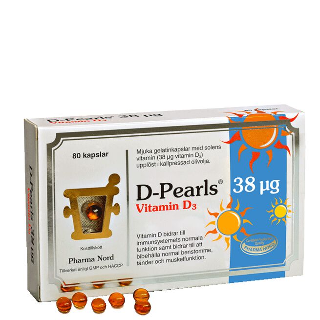 D-Pearls Vitamin D3 Pharma Nord D-Pearls Vitamin D3 80 kapslar