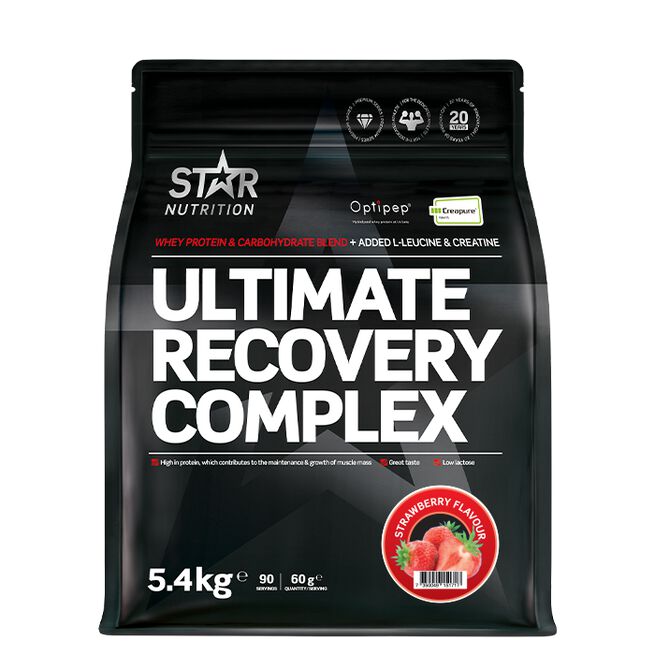 Ultimate Recovery Complex 5400 g Strawberry Ultimate Recovery Complex Gainer 5,4 kg Strawberry