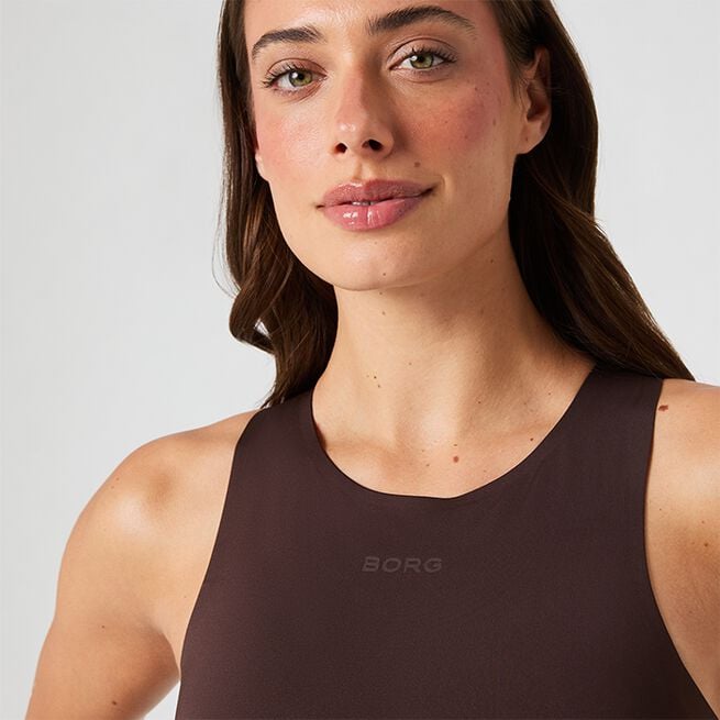 Borg 2 in 1 Tank Top, Molé, L  Borg 2 in 1 Linne Molé
