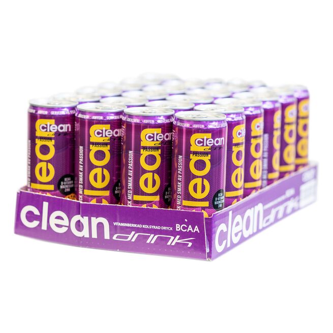 24 x Clean Drink, 330 ml, Passion Flak 24 x Clean Drink 330 ml Passion