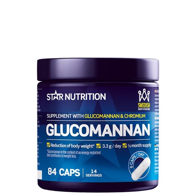 Star Nutrition Glucomannan Glucomannan Fettförbrännare 84 Kapslar
