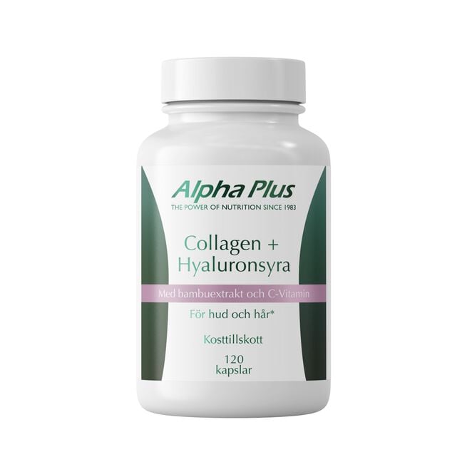 Collagen + Hyaluronsyra 120 kapslar  Collagen + Hyaluronsyra 120 kapslar