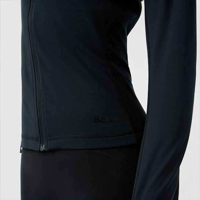 Borg Full Zip Midlayer, Black Beauty, L  Borg Full Zip Tröja Svart