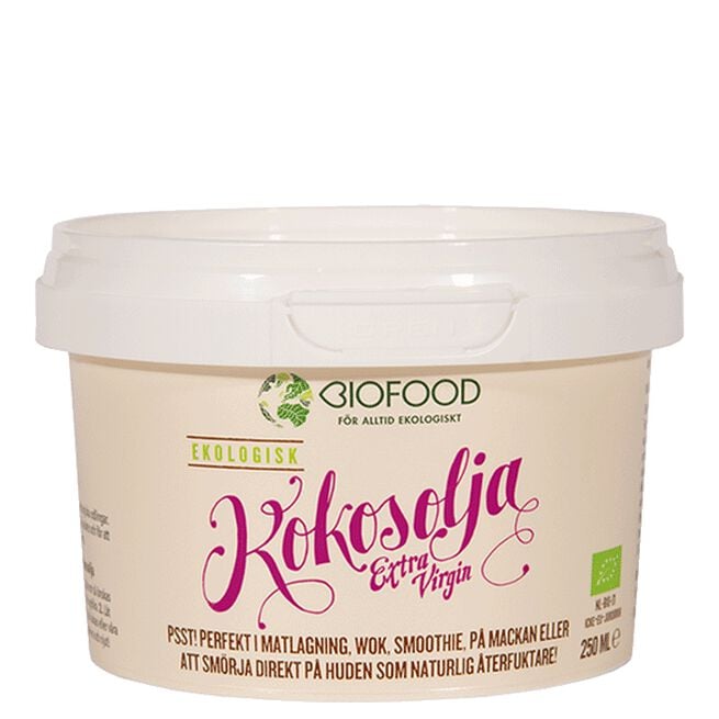 Biofoods kokosolja Kokosolja Extra Virgin 250 ml