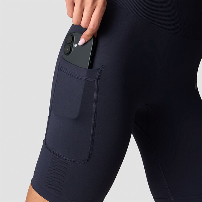 Define Seamless Pocket Biker Shorts, Navy, L  Define Cykelshorts Marinblå