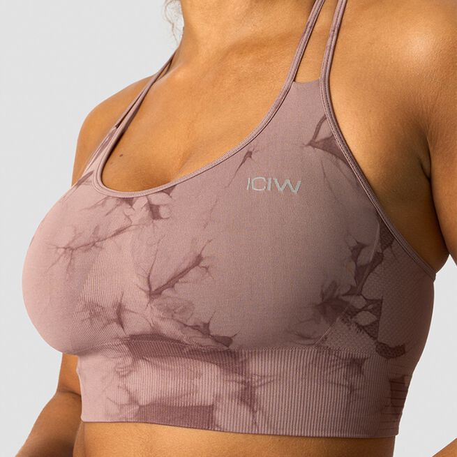 Define Seamless Tie Dye Sports Bra, Mauve, XS  Define Seamless Tie Dye Sport-bh Lila