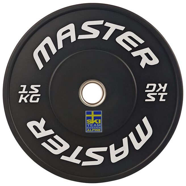 Master Fitness Bumper Ski Black, 15 kg Bumpervikter Ski Svart
