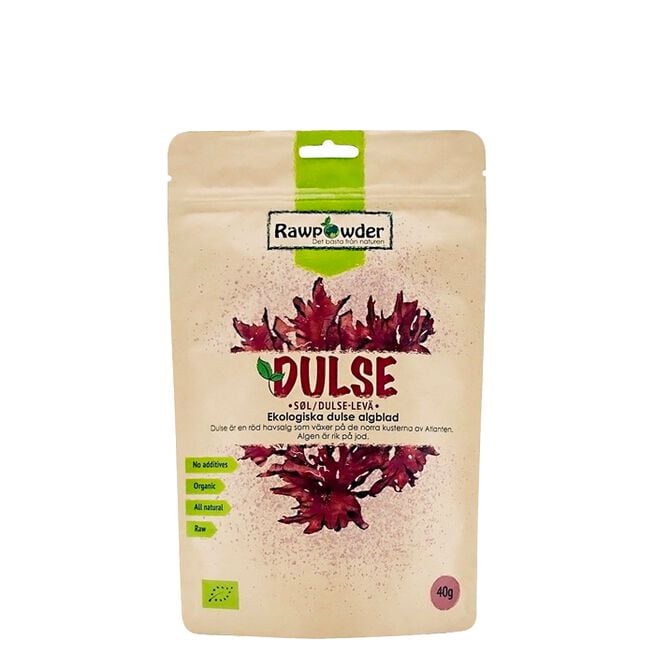 Rawpowder Ekologisk Dulse Alg Blad RAW 40 g