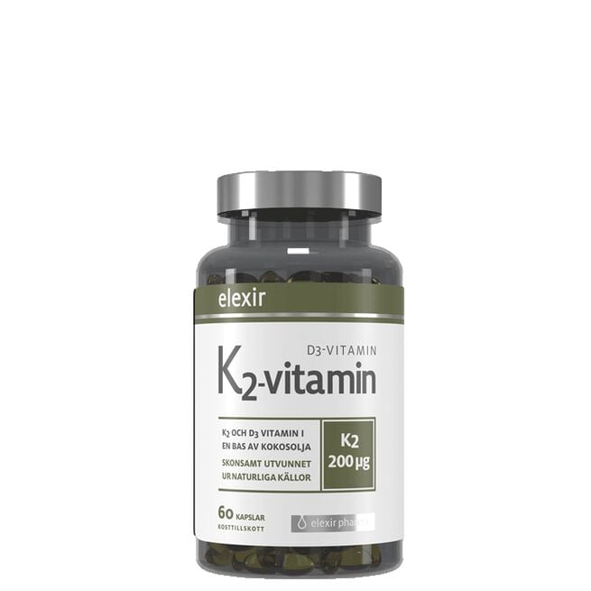 K2+D3 200 mcg 60 kapslar Vitamin K2+D3 200 mcg 60 kapslar