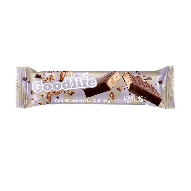 Goodlife Low Sugar 50 g Cookie Dough Proteinbar Low Sugar 50 g Cookie Dough (NEW)