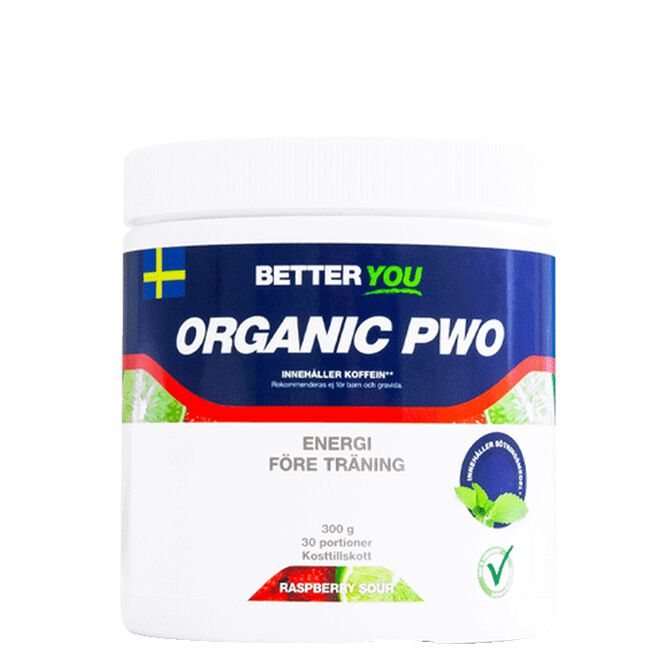 Organic PWO, 300 g Better You Raspberry Sour