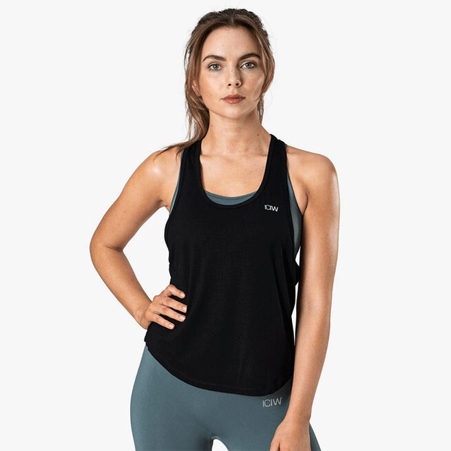 ICIW Everyday Racerback Tank Top, Black Everyday Racerback Tank Top, Black