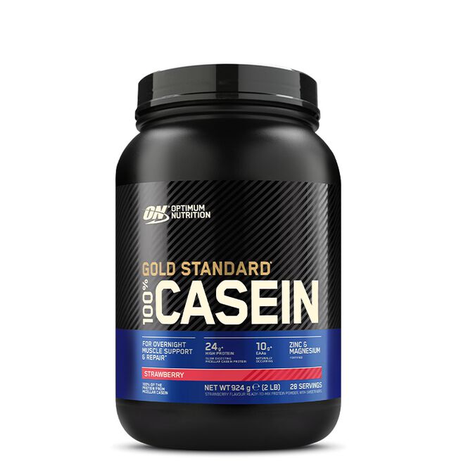 100% Casein Gold Std, 908 g, Strawberry Gold Standard 100% Kasein 908 g Strawberry