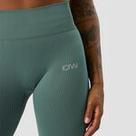 ICANIWILL Ribbed Define Seamless Tights Sea Green