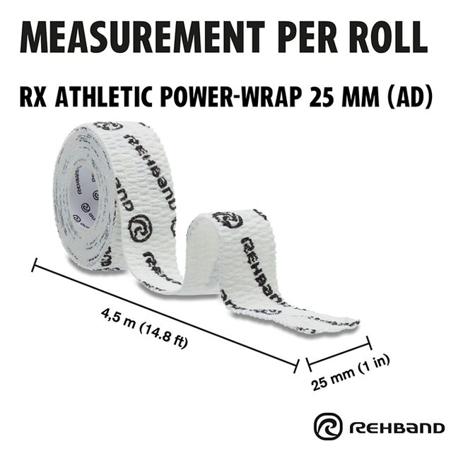 RX Athletic Power Wrap, 25mm x 4,5m