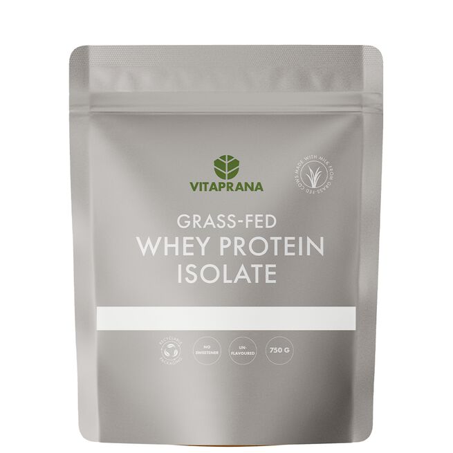 Grass-fed Whey protein isolate, 750 g, Naturell Vassleproteinisolat Grass-fed 750 g Naturell