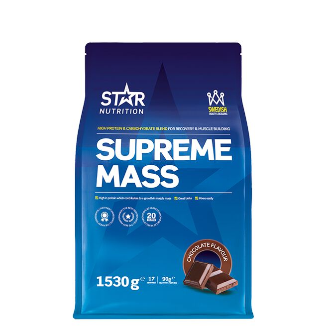 Star nutrition Supreme mass Chocolate Supreme Mass Gainer 1,53 kg Choklad