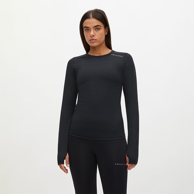 Jacquard Long Sleeve, Black, L Jacquard Long Sleeve Svart