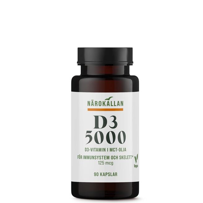 Närokällan D3 5000 Vegan 90 kapslar