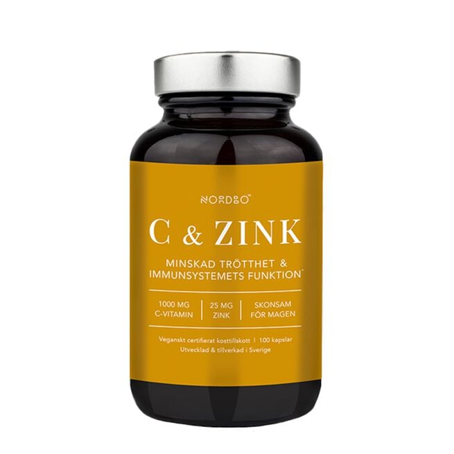 Nordbo C-vitamin & Zink, 100 kapslar C-vitamin & Zink 100 kapslar