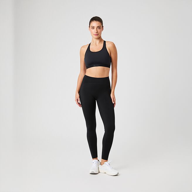 Borg Low Support Sports Bra, Black Beauty, L  Borg Low Support Sport-bh Svart