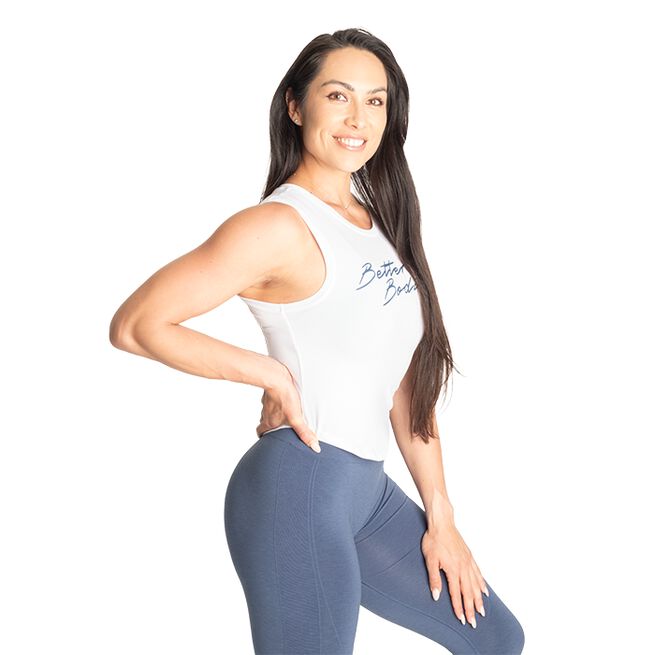 Better Bodies NY Tank, White/Blue NY Linne Vit/Blå