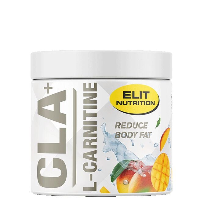 CLA + L-Carnitine Powder, 180 g, Mango CLA + L-Carnitine Fettförbränningspulver 180 g Mango
