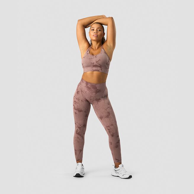 Define Seamless Tie Dye Sports Bra, Mauve, XS  Define Seamless Tie Dye Sport-bh Lila