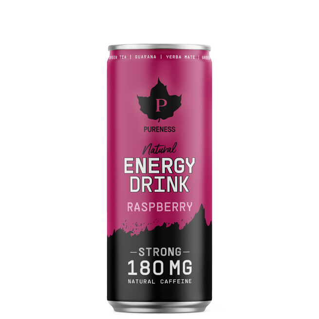 24 x Natural Energy Drink Strong, Raspberry 330 ml 24 x Natural Energidryck Hallon 330 ml
