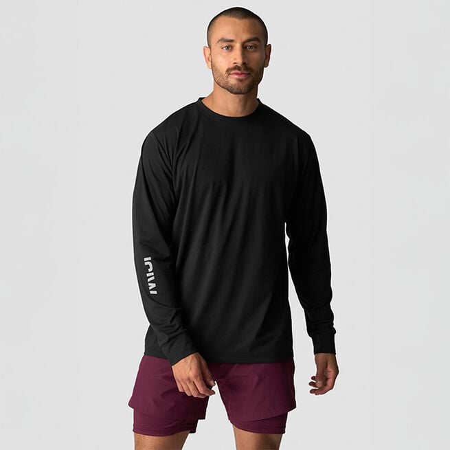 Mirage Dri-Release Long Sleeve Print, Black, L Mirage Dri-Release Tröja Svart