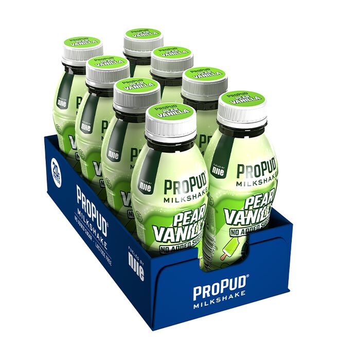 8 x ProPud Protein Milkshake, 330 ml, Pear vanilla 8 x ProPud Protein Milkshake, 330 ml Pear vanilla