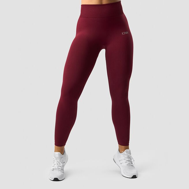 ICANIWILL Define Seamless Tights, Burgundy