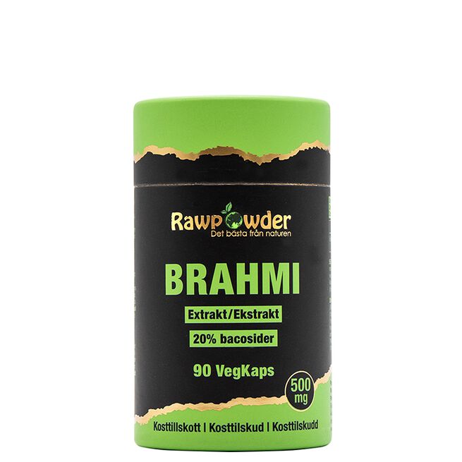 Rawpowder Brahmi Extrakt 500 mg 90 kapslar Brahmi Extrakt 500 mg 90 kapslar
