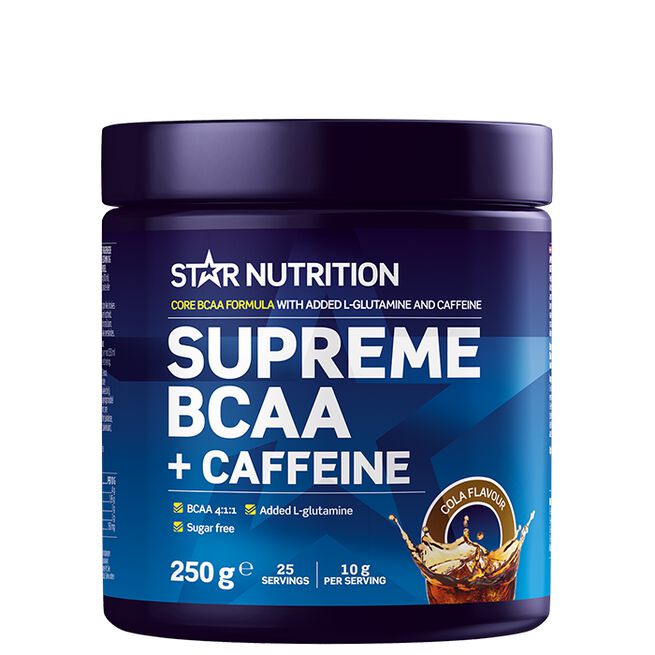 Star nutrition Supreme BCAA caffeine Cola Supreme BCAA Pulver 250 g Cola (+caffeine)