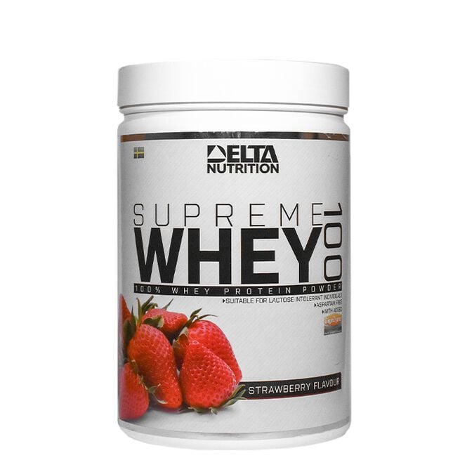 Supreme Whey 100, 900 g, Strawberry Supreme Whey 100 Vassleprotein 900 g Strawberry