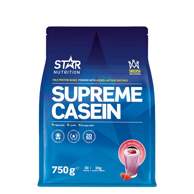Star Nutrition Supreme Casin Strawberry milkshake Supreme Kasein 750 g Strawberry Milkshake