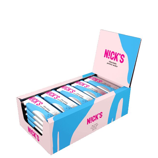 Nicks Potein Wafer Chocolate 24 x NICKS Protein Wafer 40 g Chocolate