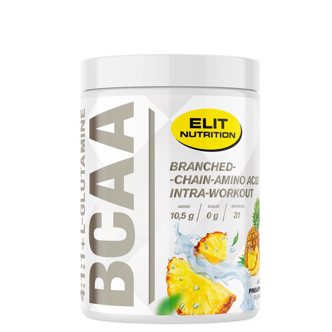 ELIT BCAA 4:1:1 + L-glutamine, 400 g, Pineapple ELIT BCAA 4:1:1 + L-glutamine, 400 g Pineapple