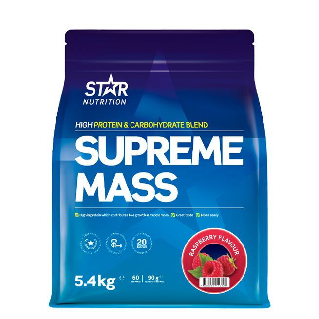 Star Nutrition Supreme Mass 5400g Supreme Mass Gainer 5400 g Hallon