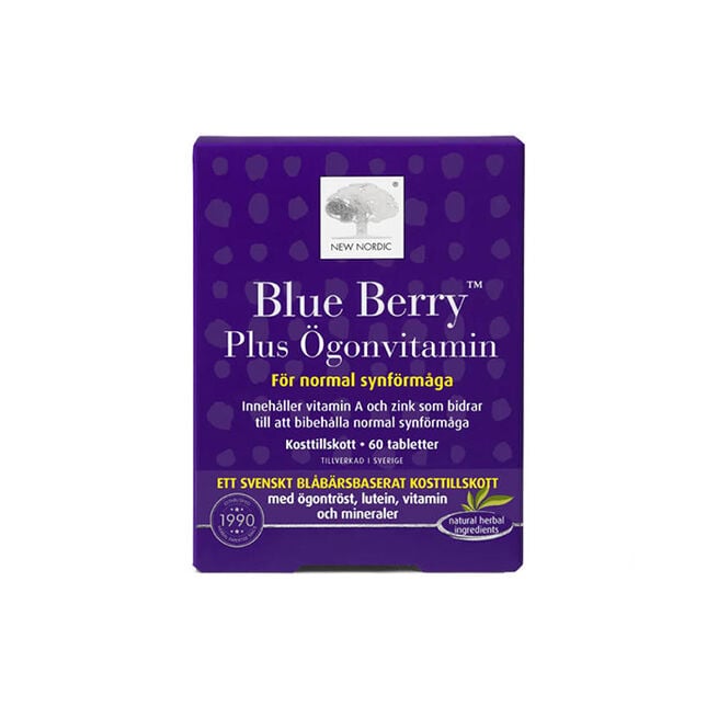 Blue Berry plus ögonvitamin 60 tabletter Blue Berry Plus Ögonvitamin 60 tabletter