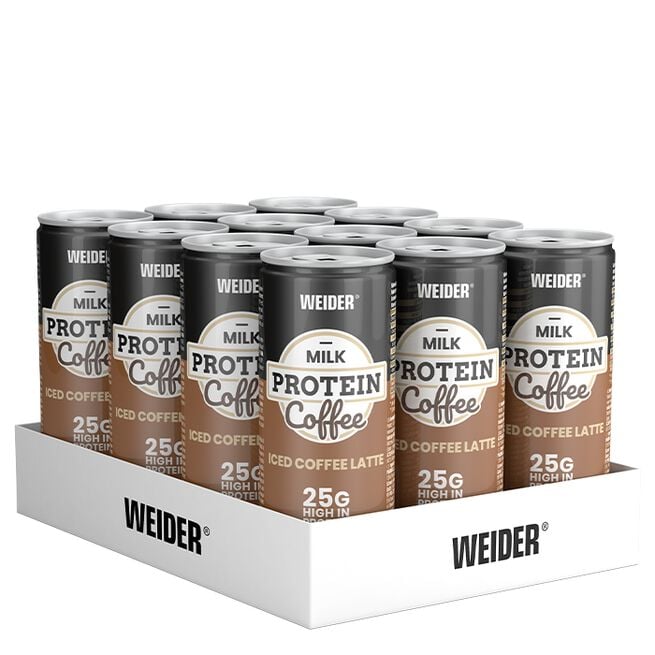 Weider 12 x Low Carb Proteinshake, 250 ml, Coffee 12 x Weider Protein shake, 250 ml Coffee Coffee