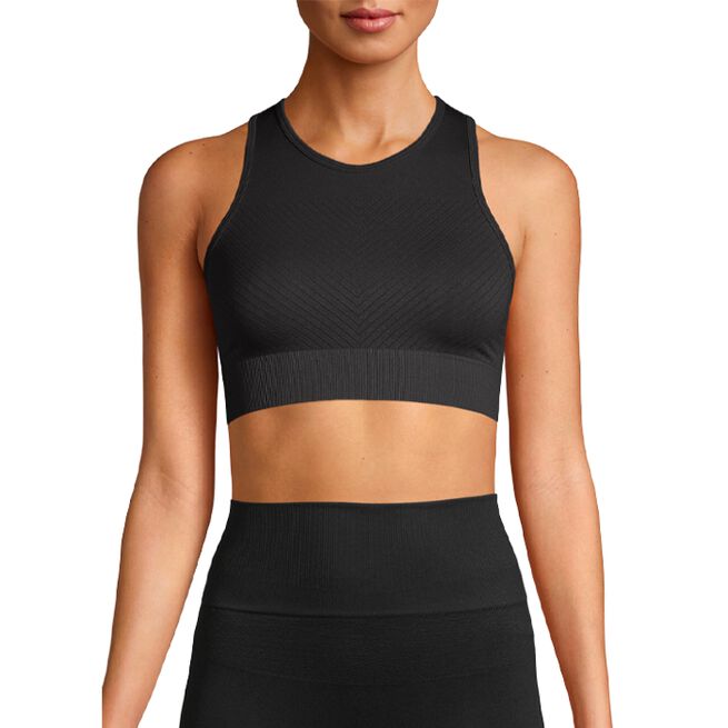 Casall Block Seamless Sport Top Black