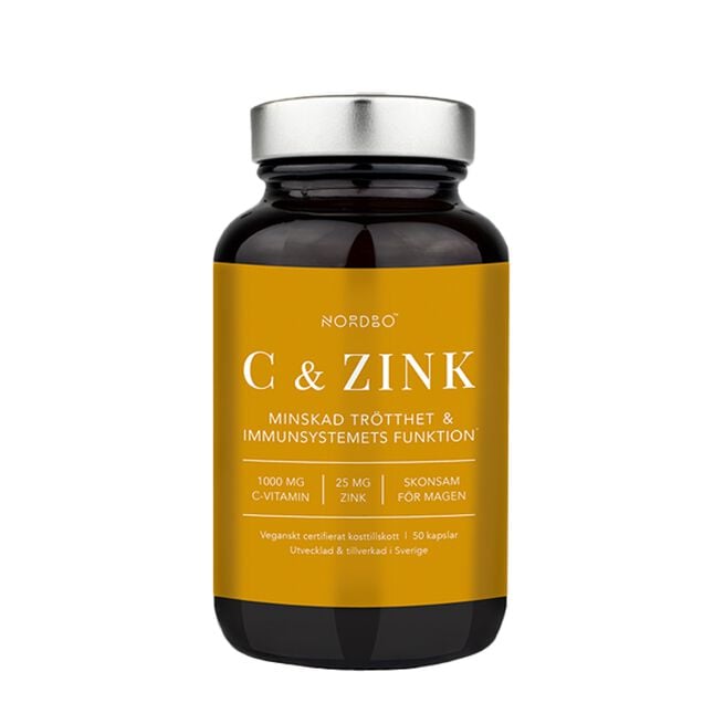 Nordbo C-vitamin & Zink 50 kapslar C-vitamin & Zink 50 kapslar